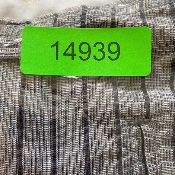 Billabong Men's Gray Striped Chino Casual‎ Walking Beach Shorts Cotton Size 36 - Picture 16 of 16